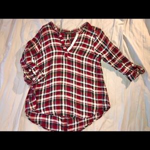 Women’s Slouchy Red Flannel